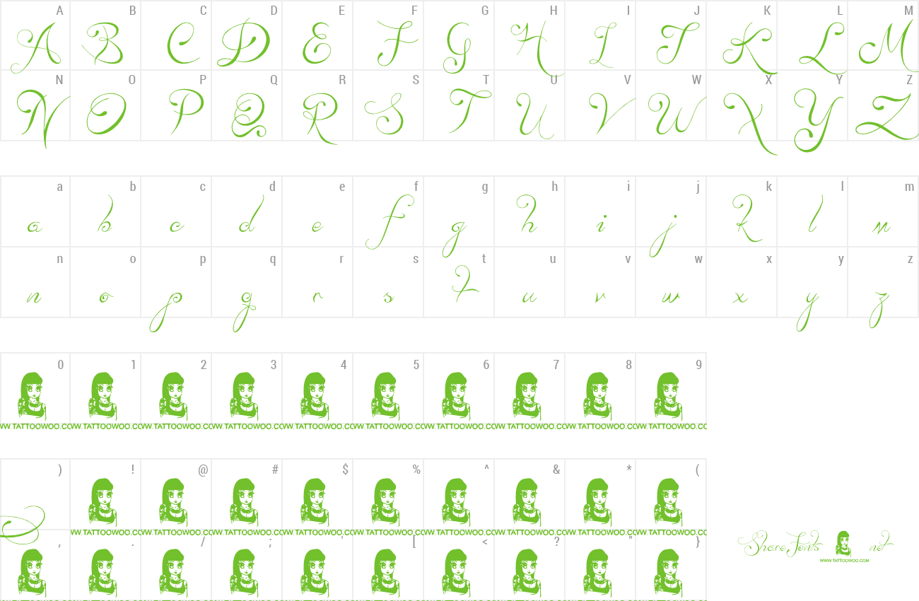 Font Lydia Puente preview